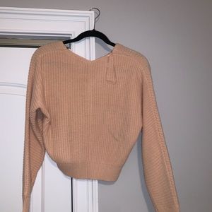 Charlotte Russe Knitted crop sweater size small
